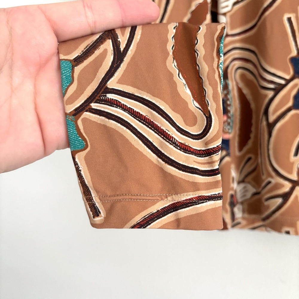 Ulla Johnson Floral Long Sleeve Top - Brown and Teal - Picture 4 of 7
